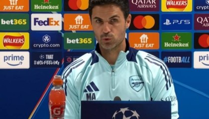 阿尔特塔：从历史来看阿森纳不该被视为热门 梅里诺&amp;怀特可以训练