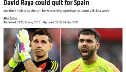 认真的吗？太阳报：阿森纳希望签回大马丁，皇马马竞关注拉亚